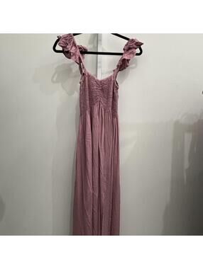 Pink Sleeveless Maxi Dress